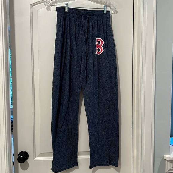 Boston Red Socks Sleepwear Pajama Bottoms With Pockets Blue Gray Size S - Picture 1 of 9